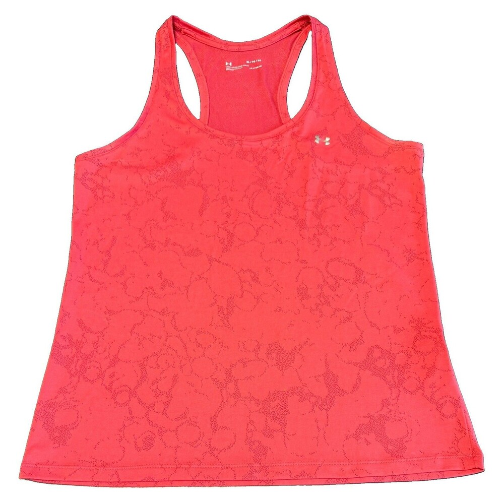 Under Armour Tank Top Womens XL Sleeveless Heat Gear Loose Fit Stippled Shirt